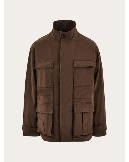 Ferragamo Herren Safarijacke in Brown für Herren