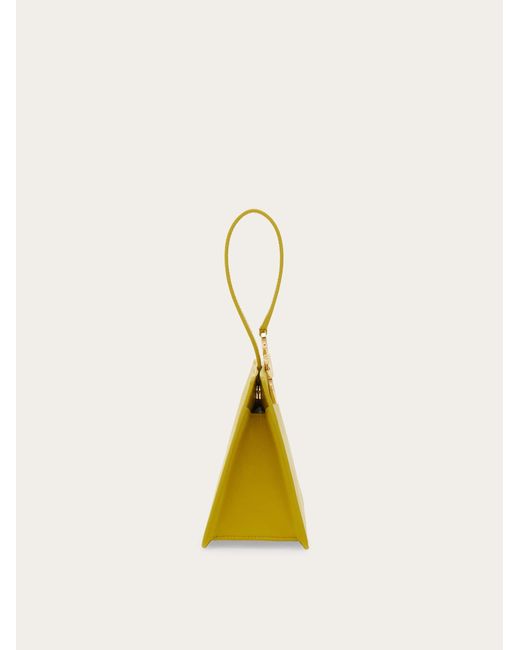 Ferragamo Yellow Mini Clutch