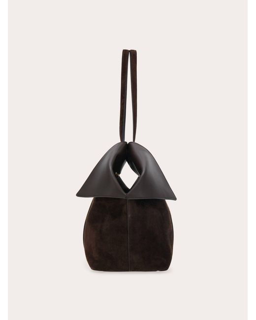 Ferragamo Black Folded Tote Bag (L)