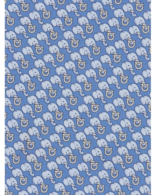 Uomo Cravatta di Ferragamo in Blue da Uomo