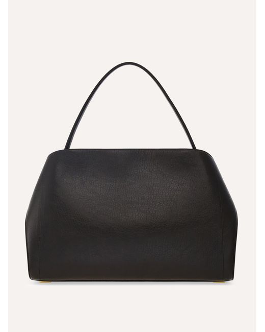 Ferragamo Black Damen Zweifarbige Schultertasche Hug Soft (L)