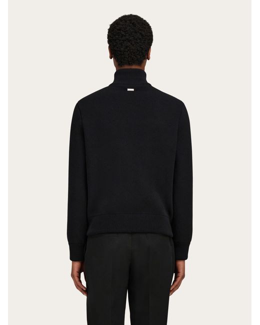 Ferragamo Black Bomber Jacket for men