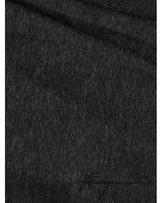 Ferragamo Black Cashmere Scarf for men
