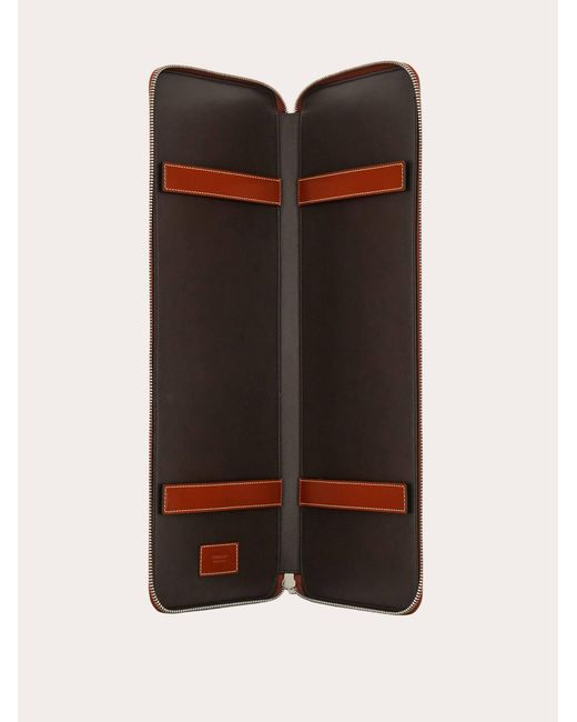 Ferragamo Brown Tie Holder for men