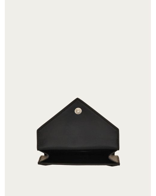 Ferragamo Black Credit Card Holder for men