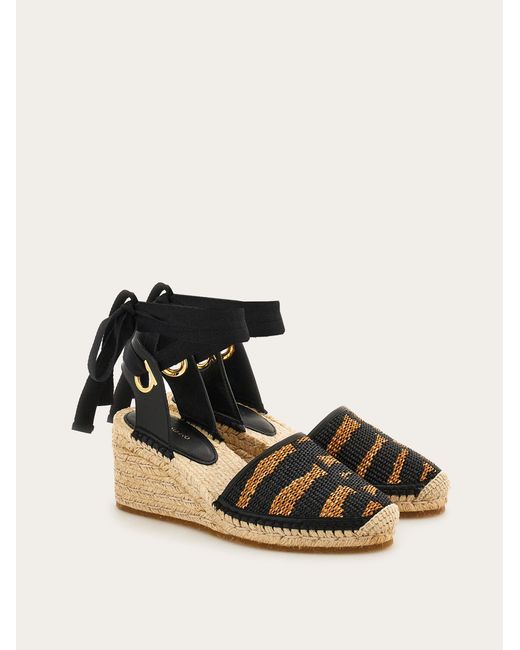 Ferragamo Black Espadrilles