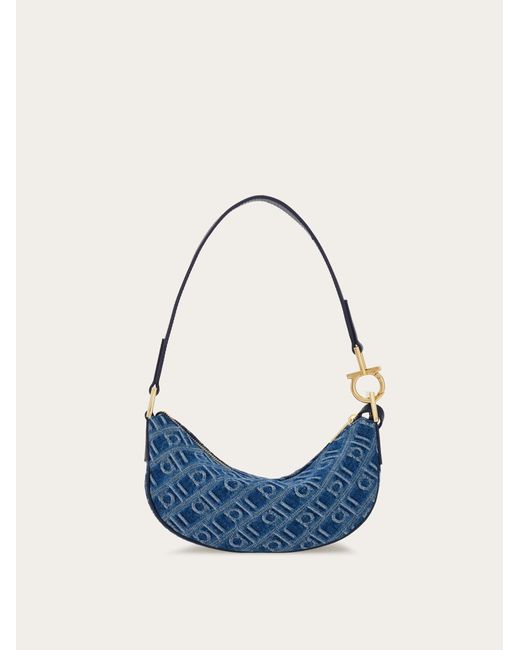 Ferragamo Blue Damen Minibag Monogram