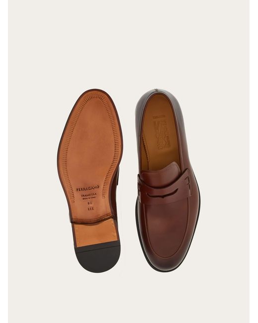 Ferragamo Brown Mocassino Penny Tramezza for men