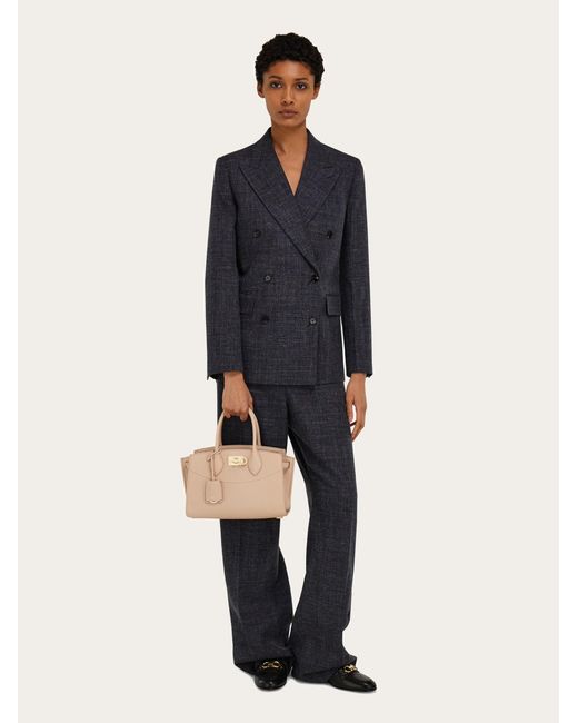 Ferragamo Natural New Studio Soft Bag (M)