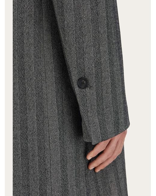 Uomo Cappotto Doppio Petto di Ferragamo in Gray da Uomo