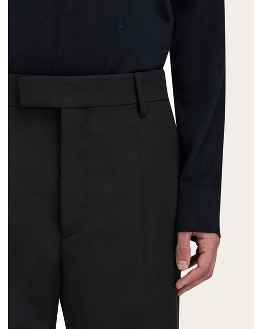 Ferragamo Black Tailored Trouser for men