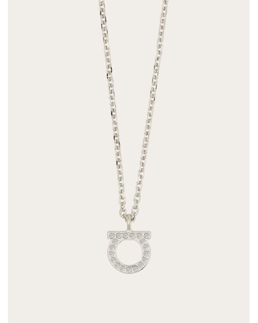Ferragamo Natural Gancini Crystals Necklace (s)