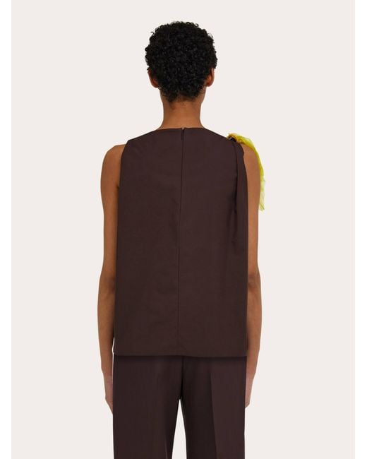 Ferragamo Black Sleeveless Top
