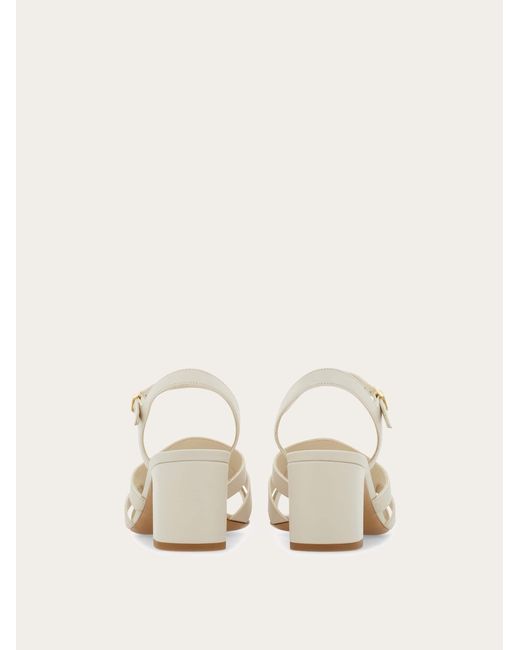 Ferragamo Natural Gancini Ornament Sandal .5