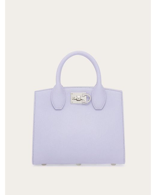 Ferragamo Purple Studio Box Bag (s)