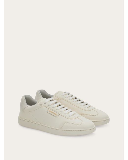 Ferragamo Natural Low-Top Sneaker