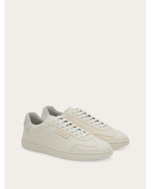 Ferragamo Natural Low-Top Sneaker