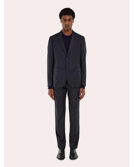 Ferragamo Blue Wool Suit for men