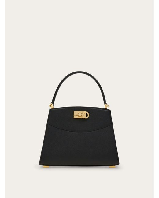 Ferragamo Black New Studio Box Bag (Xs)