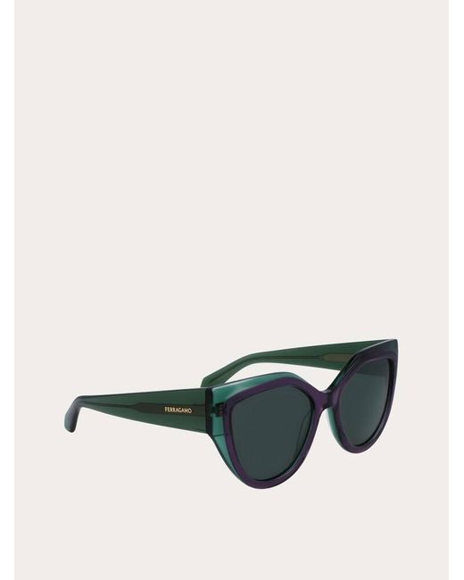 Ferragamo Green Sunglasses