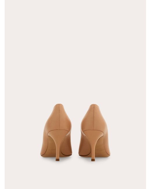 Ferragamo Natural Maxi Gancini Pump