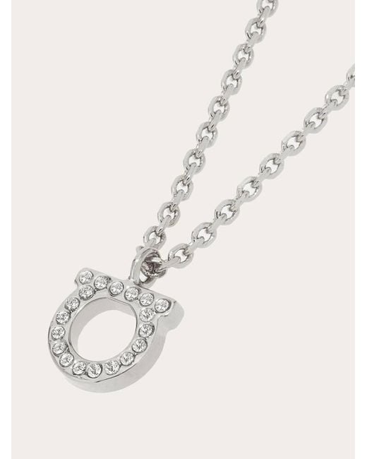 Ferragamo Natural Gancini Crystals Necklace (s)