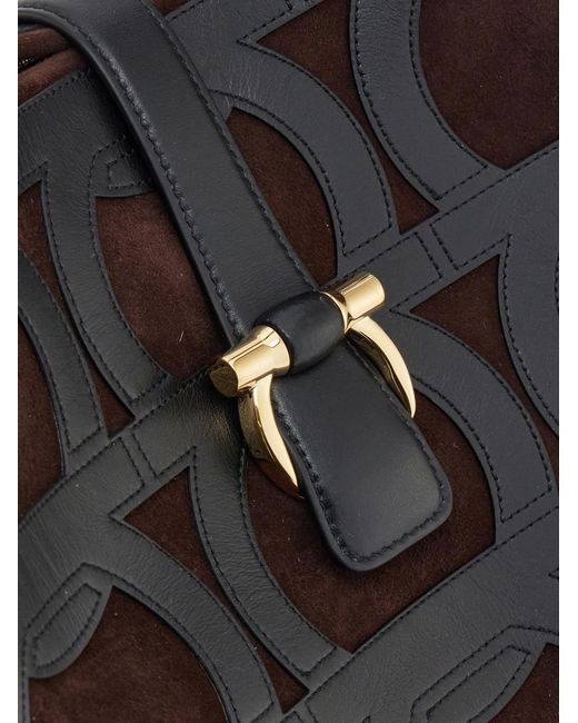 Ferragamo Black Mia Tote Bag (L)