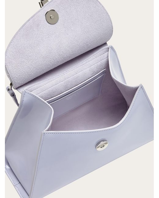 Ferragamo Purple Geometric Handbag (S)