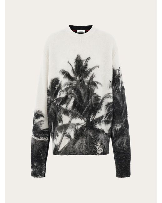 Mujer Jersey Estampado Trinidad Blanco Ferragamo de color White