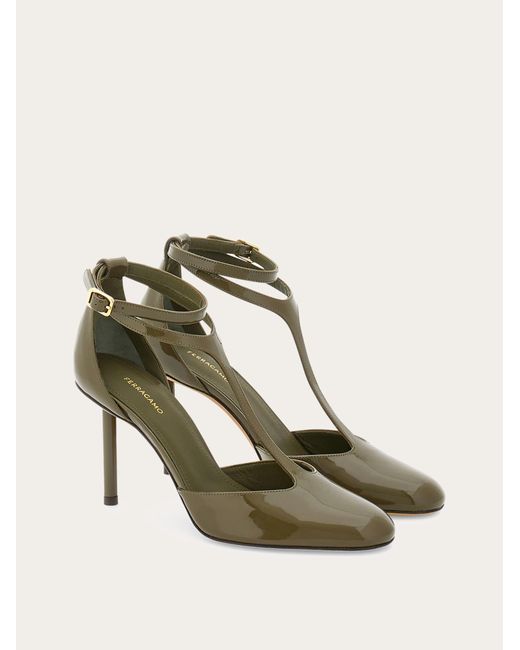 Ferragamo Natural Women T-strap Pump