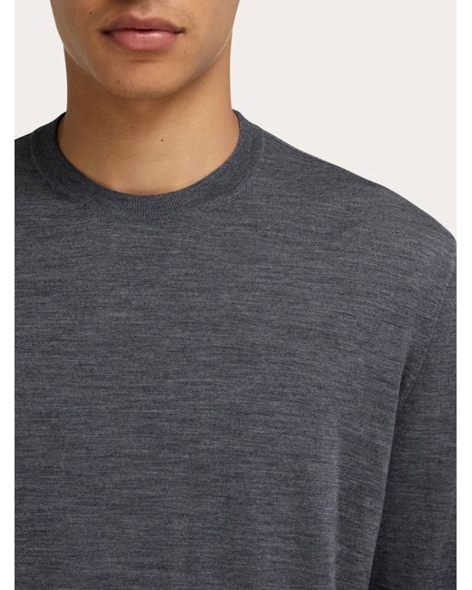 Ferragamo Blue Crewneck Sweater for men