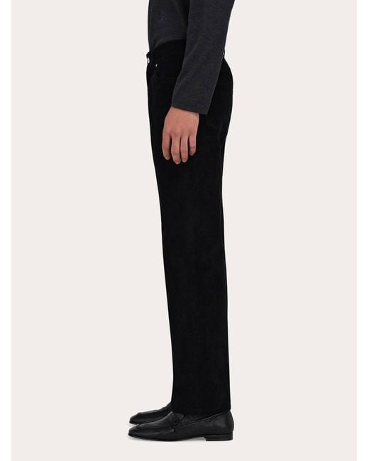 Ferragamo Herren Hose Aus Cordsamt in Blue für Herren