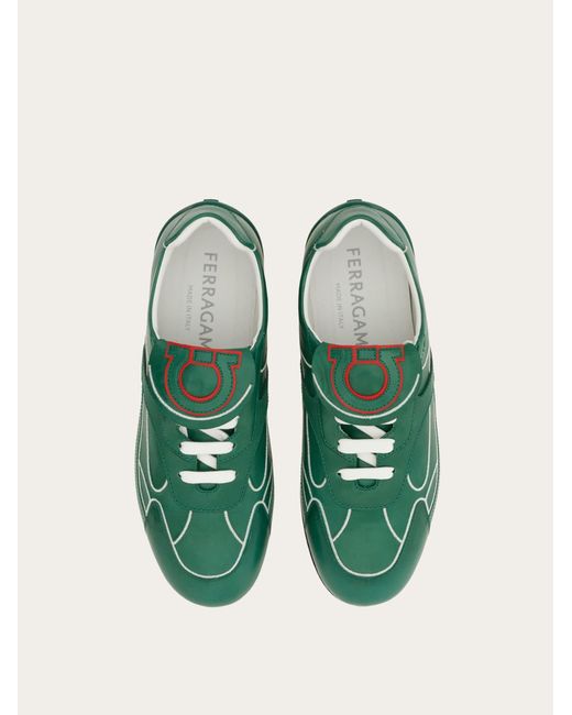 Ferragamo Green Low-Top Sneaker for men