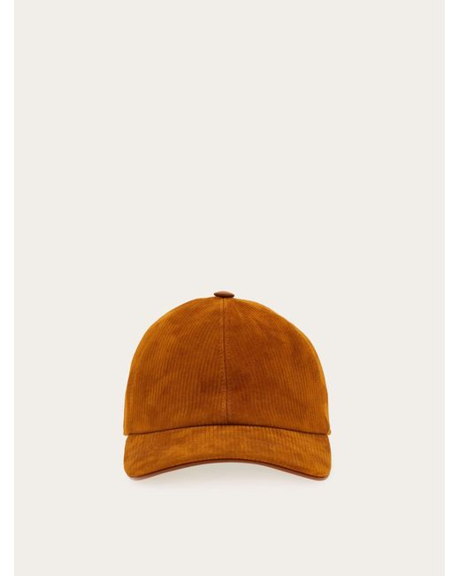 Ferragamo Brown Baseball Cap