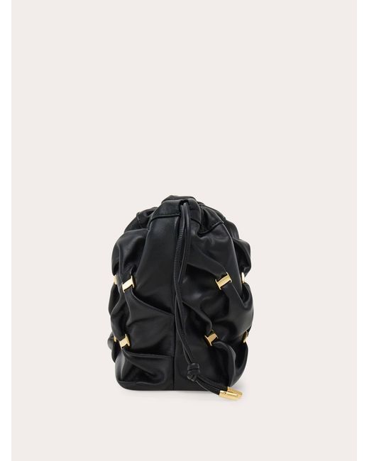 Donna Mini Secchiello Con Mini Varini di Ferragamo in Black