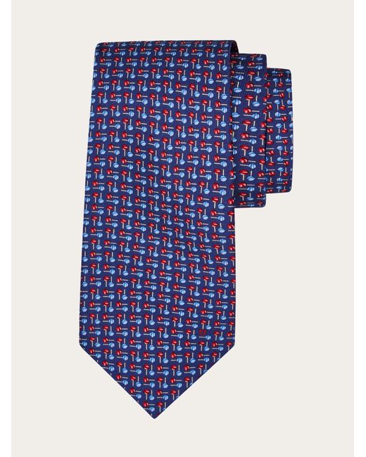 Uomo Cravatta di Ferragamo in Blue da Uomo