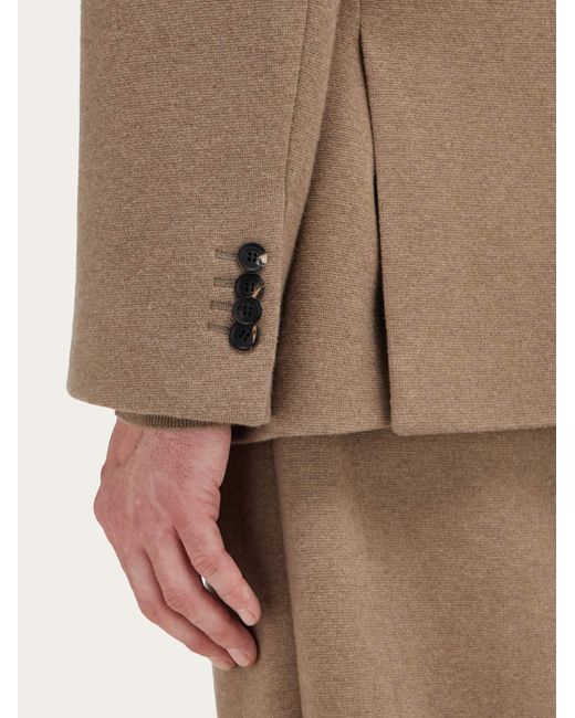 Ferragamo Natural Jersey Interlock Blazer for men