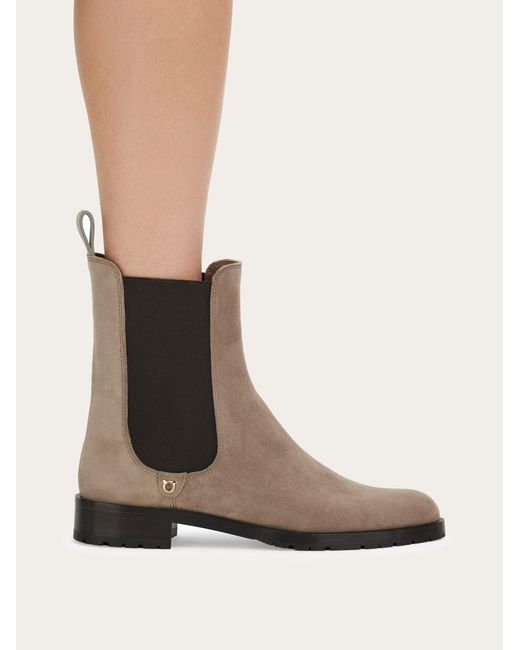 Ferragamo Brown Chelsea Boot