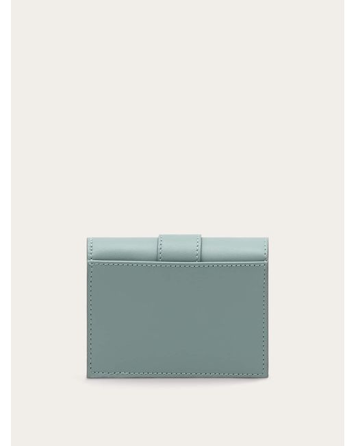 Hug two-tone wallet with strap Ferragamo en coloris Green