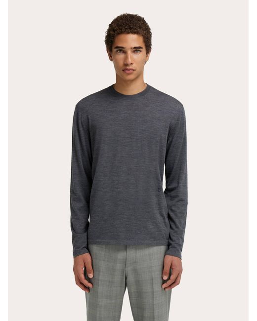 Ferragamo Blue Crewneck Sweater for men