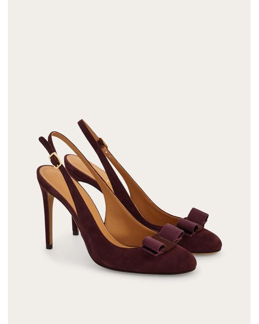 Ferragamo Pink Vara Bow Slingback