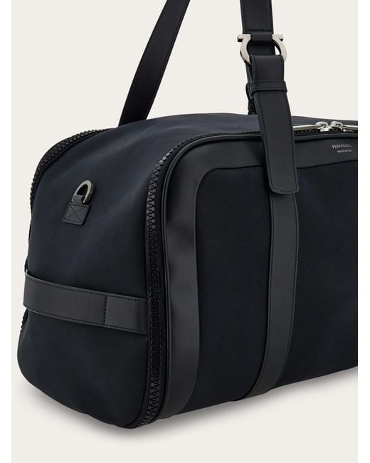 Ferragamo Black Foldable Weekend Bag for men