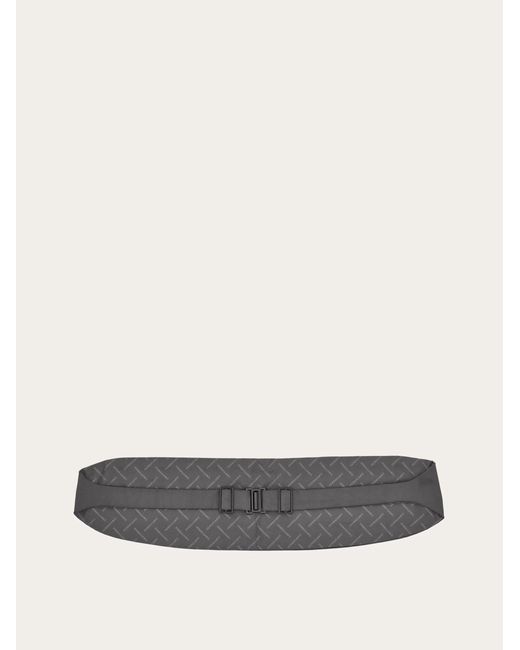 Ferragamo Gray Cummerbund for men