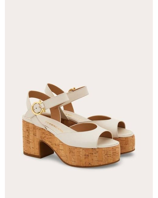 Ferragamo Natural Platform Sandal .5