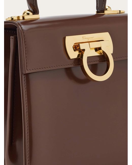 Ferragamo Brown Iconic Top Handle (S)