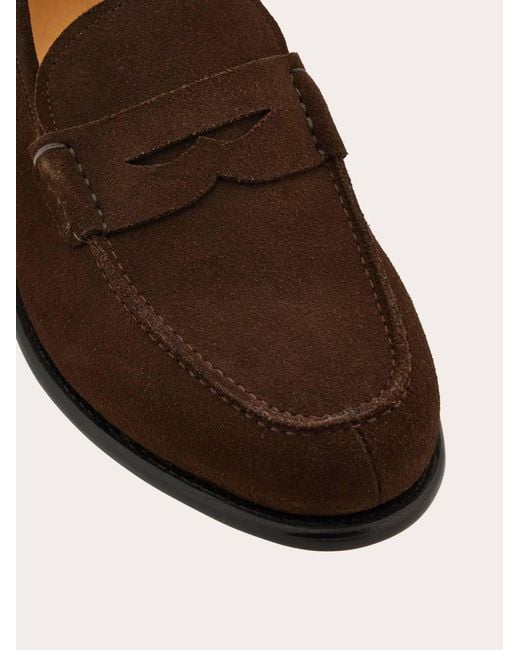 Ferragamo White Tramezza Penny Loafer for men