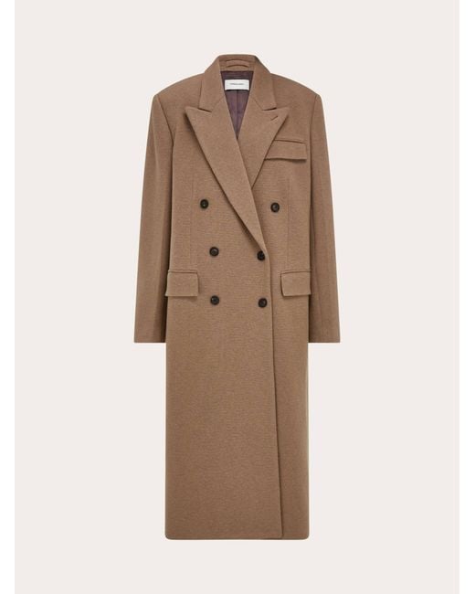 Ferragamo Natural Oversize Coat