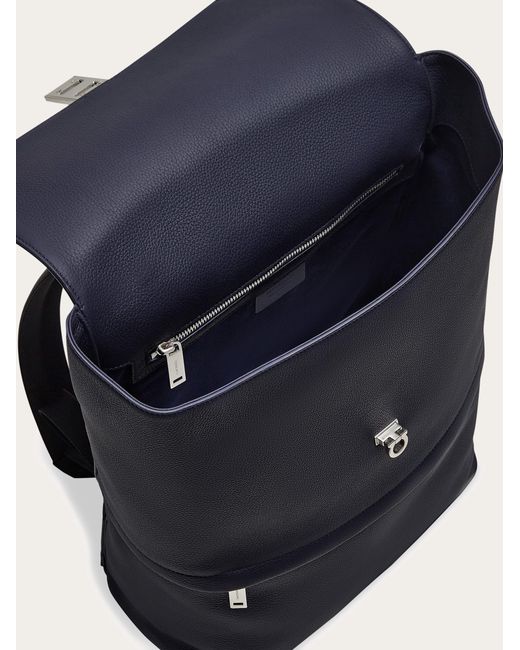 Hommes Sac À Dos Avec Boucle Gancini Bleu Ferragamo pour homme en coloris Blue