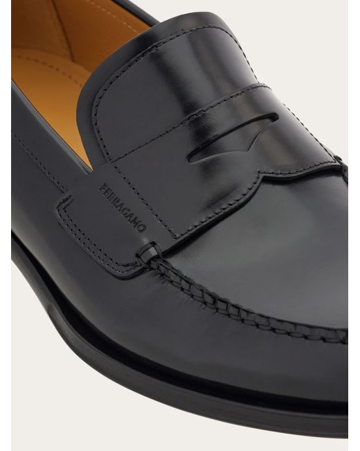 Ferragamo White Penny Loafer .5 for men