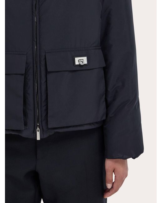 Ferragamo Blue Padded Blouson